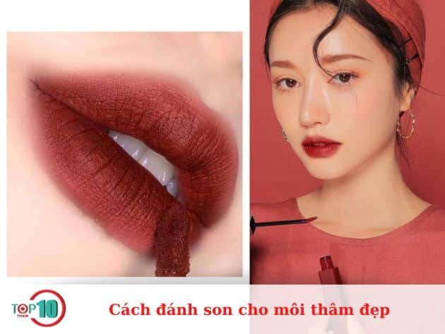 Hướng dẫn tô son cho môi thâm đẹp