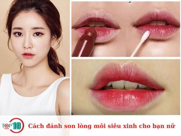 Cách đánh son lòng môi cực xinh cho phái đẹp