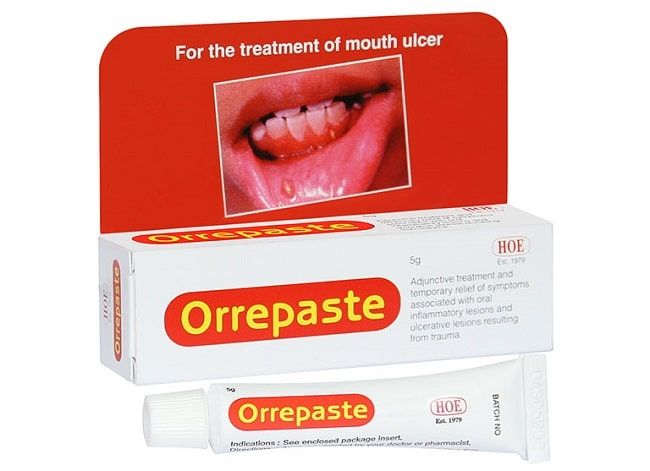 Orrepaste nằm trong danh sách 10 loại thuốc bôi nhiệt miệng hiệu quả nhất hiện nay