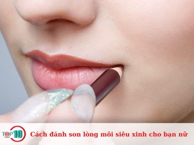 Hướng dẫn tô son lòng môi đẹp mắt cho các bạn nữ