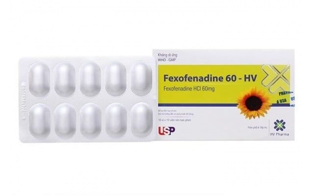 Fexofenadine 60mg nằm trong danh sách các <strong>thuốc chống dị ứng</strong> hàng đầu hiện nay