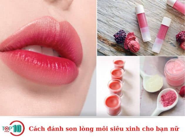 Hướng dẫn tô son lòng môi đẹp mắt cho các bạn nữ