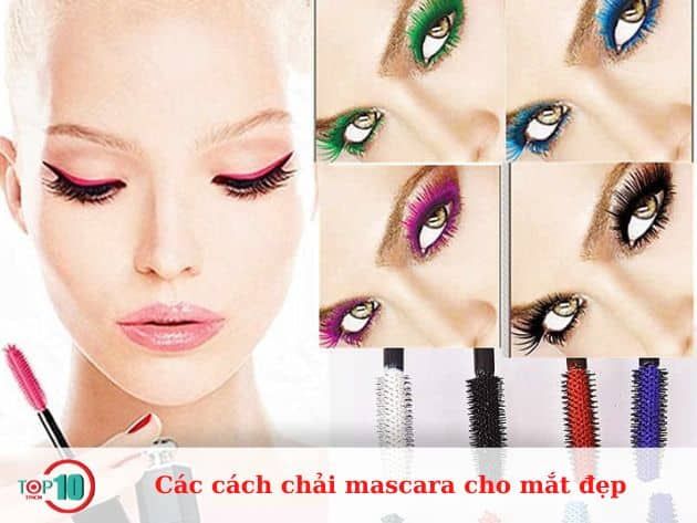 Các phương pháp chải mascara để có đôi mắt đẹp