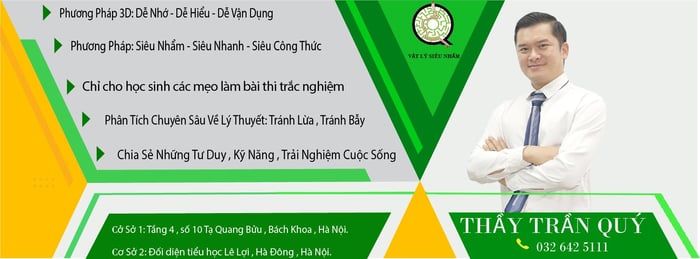 Học Lý Thầy Quý - Luyện thi đại học lớp 10, 11, 12 hình 1