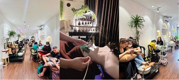 Lisa Nail & Spa cung cấp các dịch vụ làm nail, gội đầu dưỡng sinh, và chà gót chân tại TPHCM