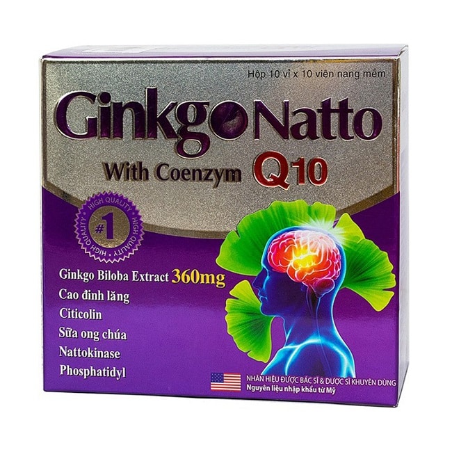 Viên uống chống đột quỵ Ginkgo Natto With Coenzym Q10 của Mỹ