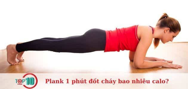 Plank 1 phút có khả năng đốt cháy calo hiệu quả.