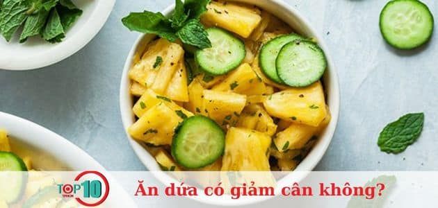 Salad dứa hỗ trợ giảm béo