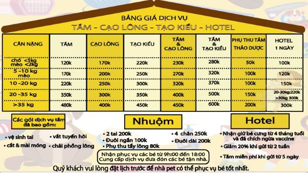 spa cho mèo và chó chất lượng tại Quận 3