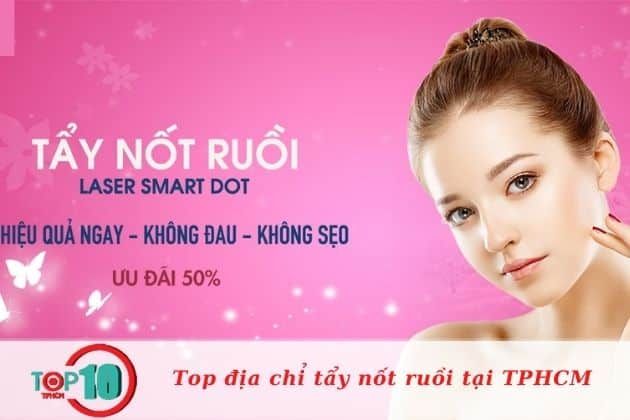 Spa tẩy nốt ruồi uy tín tại TPHCM | Nguồn: Thẩm mỹ viện Avida