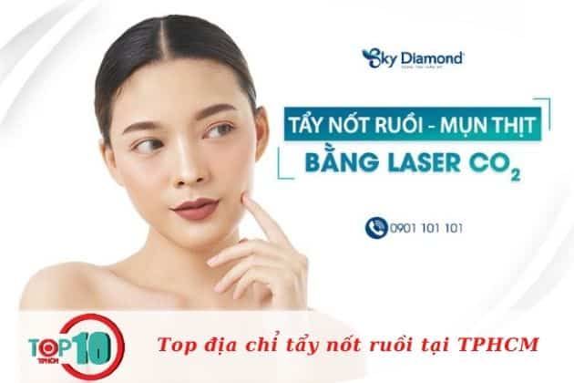 Địa chỉ xóa nốt ruồi uy tín tại TPHCM| Nguồn: Thẩm mỹ viện Sky Diamond