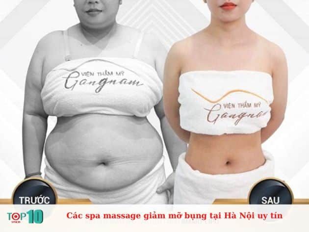 Các spa massage giảm mỡ bụng uy tín tại Hà Nội