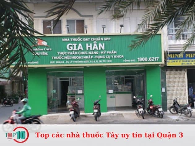 Danh sách các nhà thuốc Tây uy tín tại Quận 3