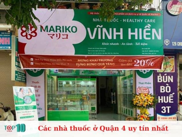 Những nhà thuốc uy tín tại Quận 4