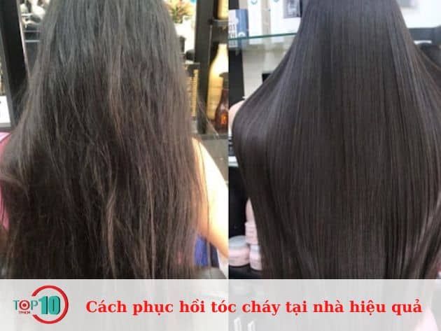 Phương pháp phục hồi tóc cháy tại nhà hiệu quả