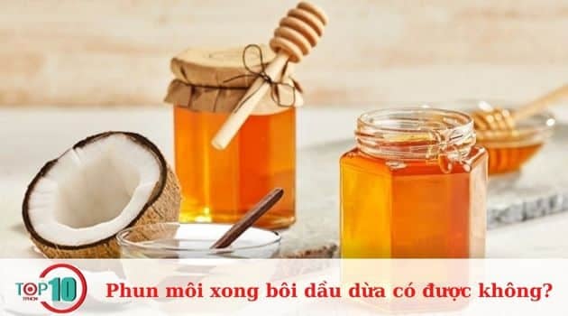 Kết hợp dầu dừa và mật ong