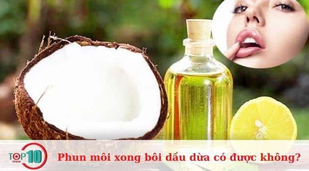 Bôi dầu dừa có gây thâm môi không?