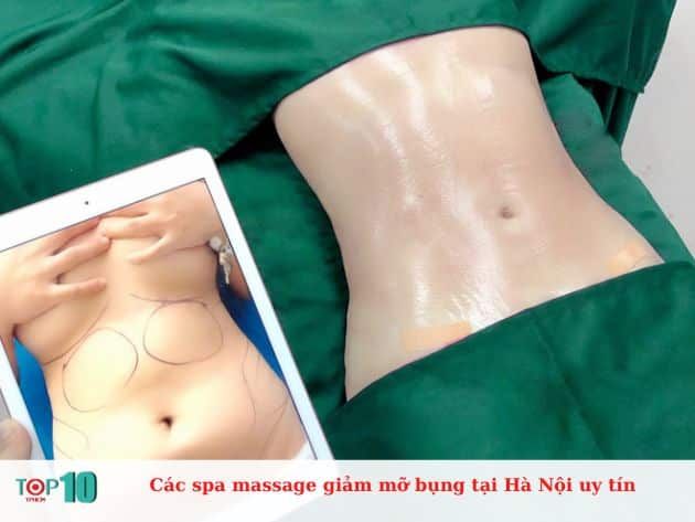 Các spa uy tín tại Hà Nội chuyên cung cấp dịch vụ massage giảm mỡ bụng