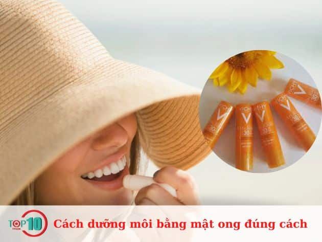 Phương pháp dưỡng môi bằng mật ong hiệu quả