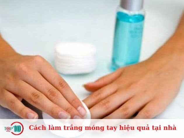 Những cách làm trắng móng tay hiệu quả ngay tại nhà