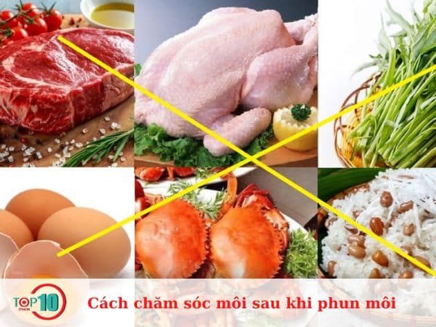 Hướng dẫn chăm sóc môi sau khi thực hiện phun môi