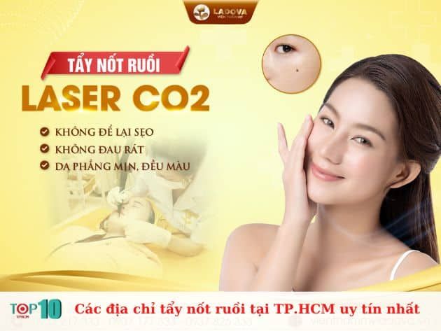 Những địa chỉ tẩy nốt ruồi uy tín nhất tại TP.HCM