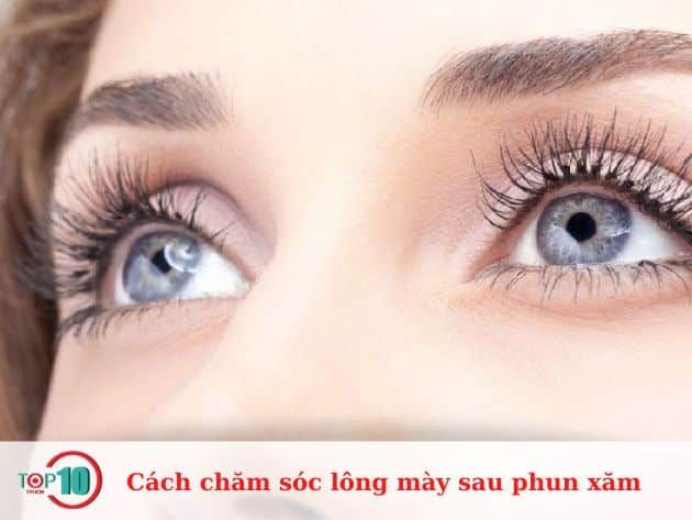 Các bước chăm sóc lông mày sau khi phun xăm