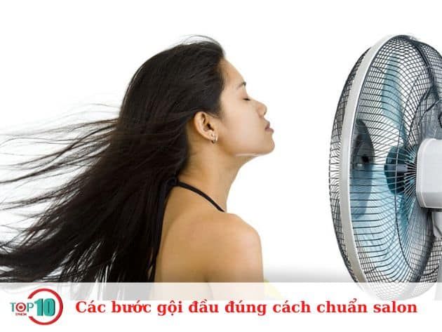 Các bước gội đầu chuẩn salon