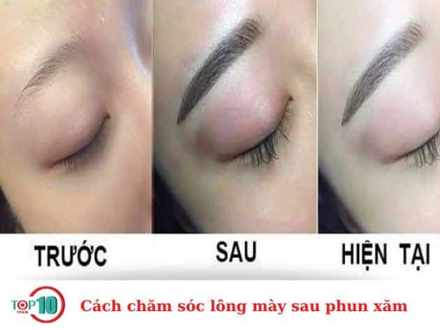 Hướng dẫn chăm sóc lông mày sau khi phun xăm