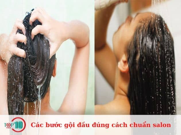 Các bước gội đầu chuẩn salon tại nhà