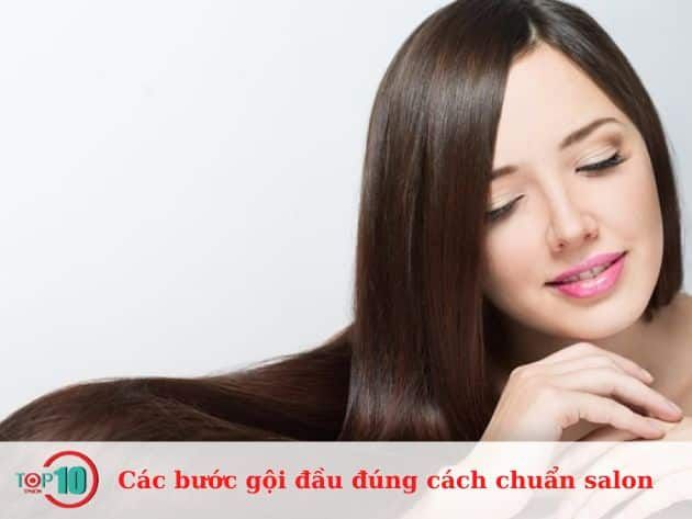 Các bước gội đầu đúng chuẩn salon