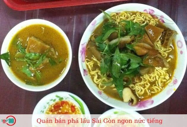 Phá lấu bò tại quán Cây Trâm