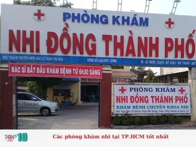 Các phòng khám nhi tại TP.HCM tốt nhất