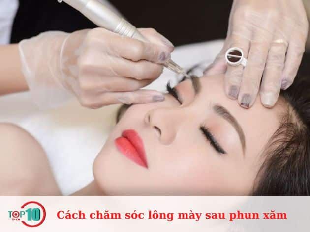 Cách bảo quản lông mày sau khi phun xăm