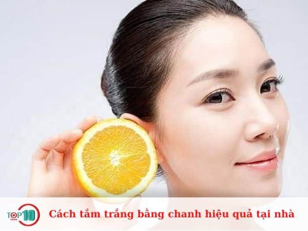 Cách tắm trắng bằng chanh hiệu quả tại nhà