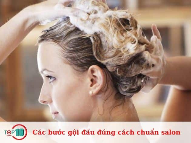 Các bước gội đầu đúng chuẩn salon