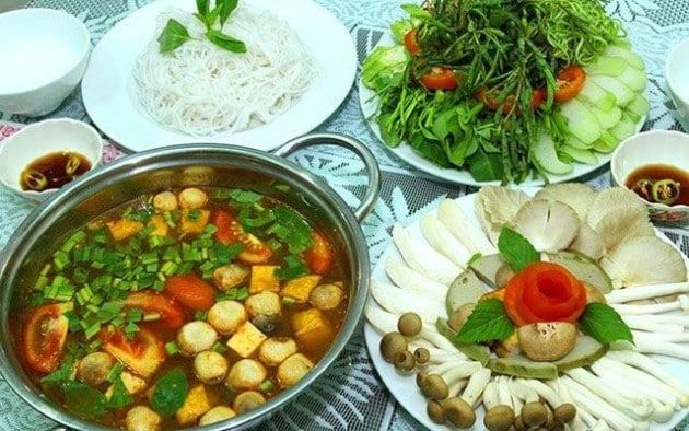 Những quán chay nổi bật tại Quận 10| Nguồn: Quán chay Bình An