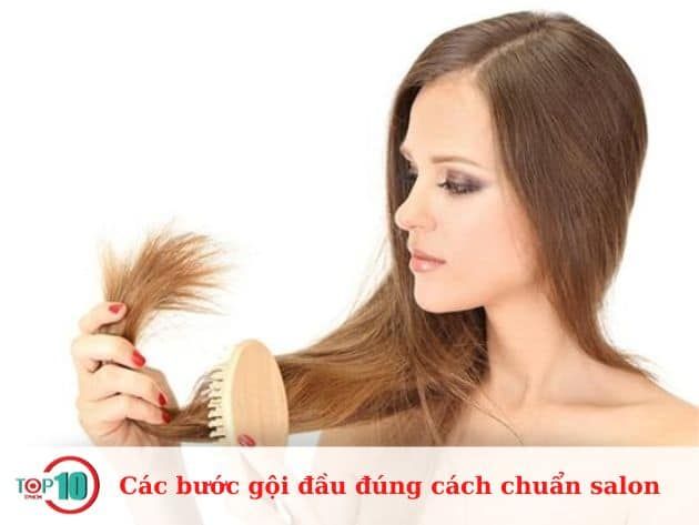 Các bước gội đầu chuẩn salon tại nhà