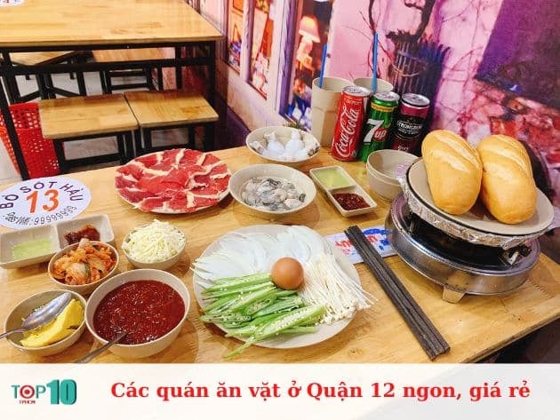 Những quán ăn vặt ngon và giá rẻ ở Quận 12