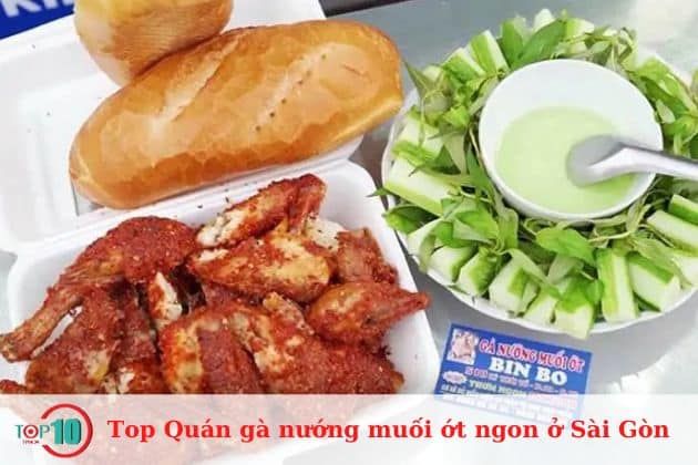 Gà nướng muối ớt tại Bin Bo