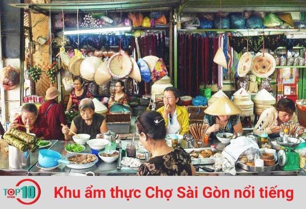 Khu Ẩm Thực Chợ Bà Hoa Sài Gòn