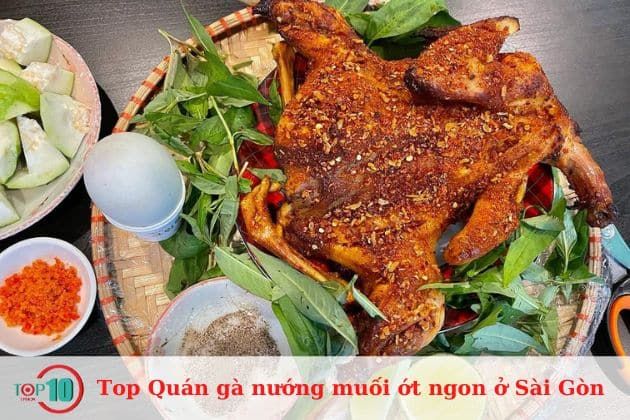 Gà nướng muối ớt Út Quỳnh