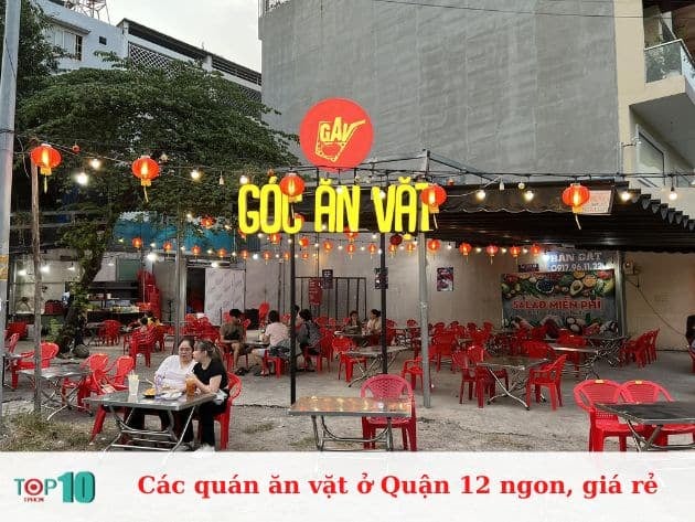 Những quán ăn vặt ngon và giá rẻ ở Quận 12