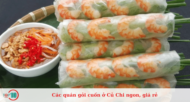 Những quán gỏi cuốn ngon và giá cả phải chăng tại Củ Chi