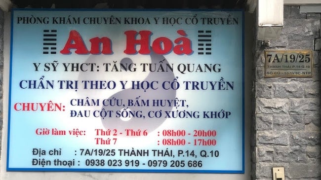 phòng khám y học cổ truyền tại quận 10 được đánh giá cao