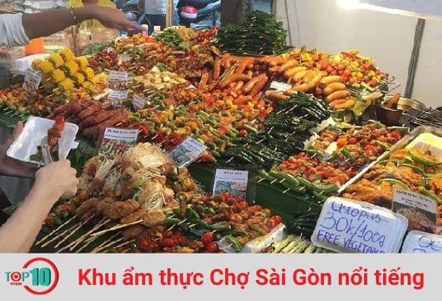 Các khu ẩm thực nổi tiếng tại chợ Sài Gòn