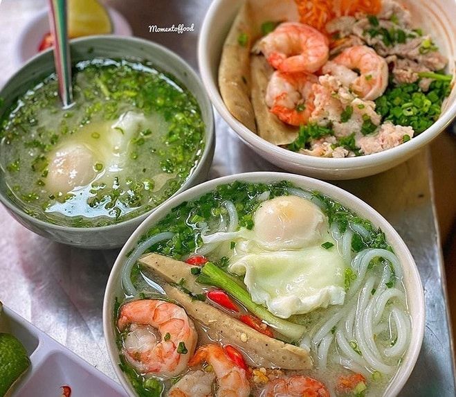 Bún nước tôm bò