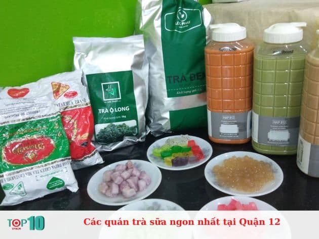 Những quán trà sữa nổi bật ở Quận 12