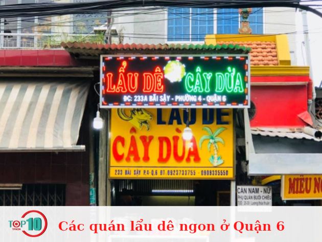 Các quán lẩu dê ngon tại Quận 6