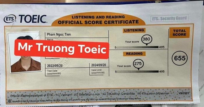 Ảnh Toeic Thầy Trường 1